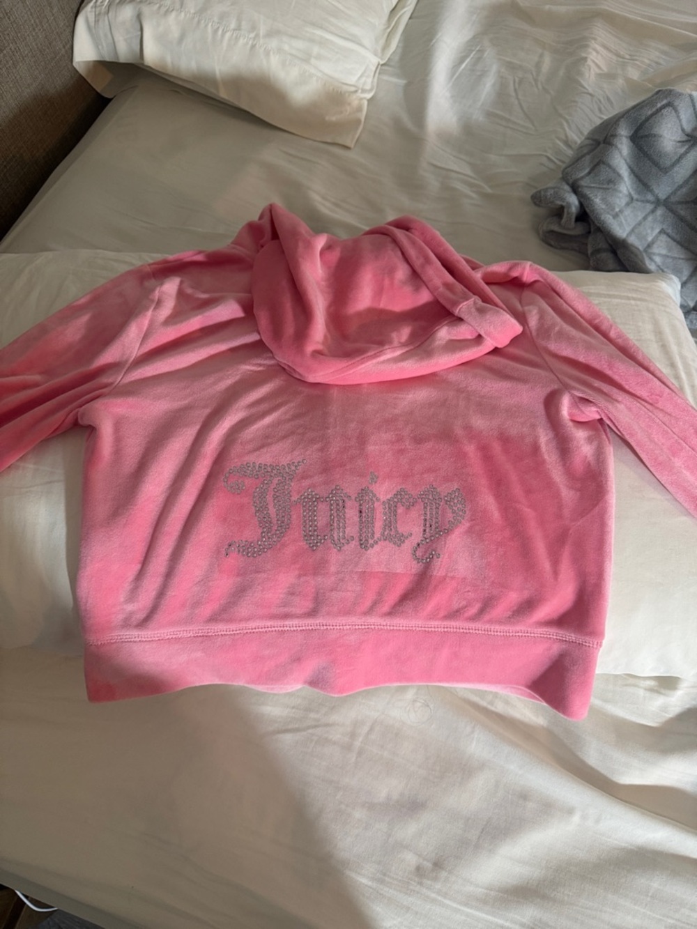 Juicy couture fitted cropped zip up